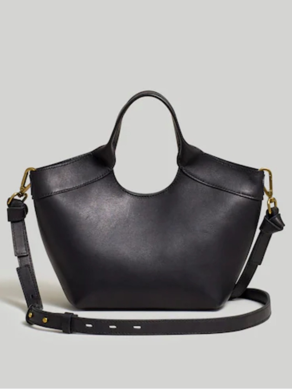 Madewell NWOT Mini Sydney Leather Tote Black NWOT